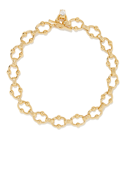 Rivage Chain Necklace, Gold-Plated Metal